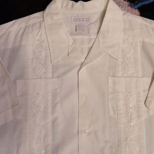 Guavera 2XL off white short sleeve shirt